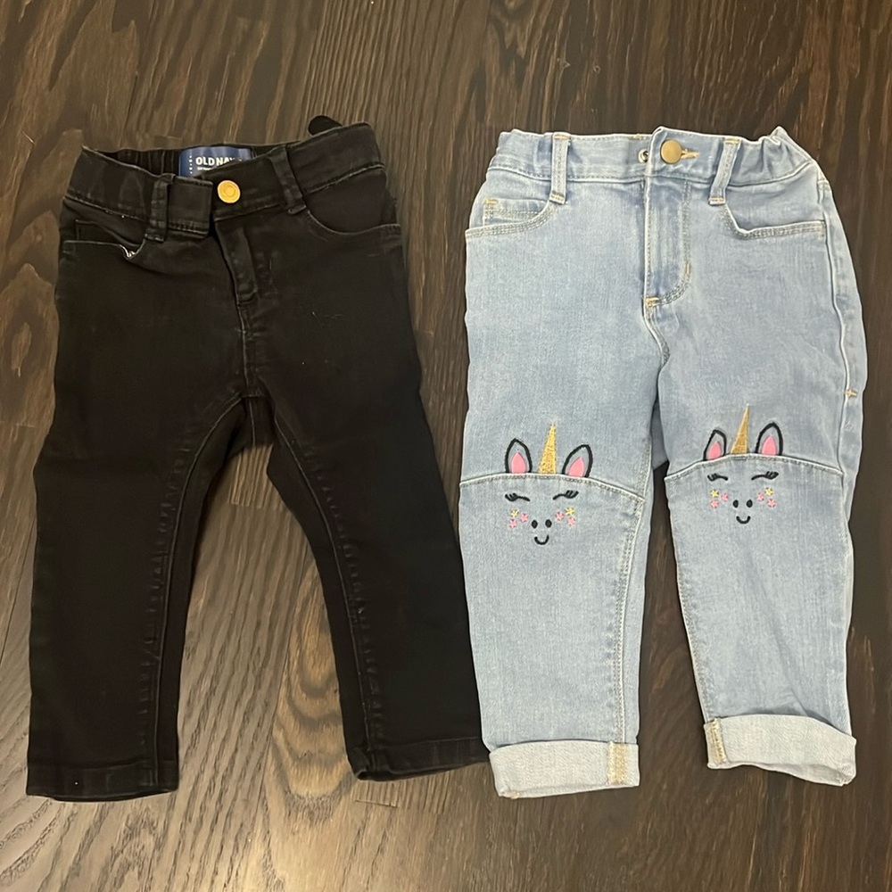 Old Navy Jeans lot x2 Size 18-24M